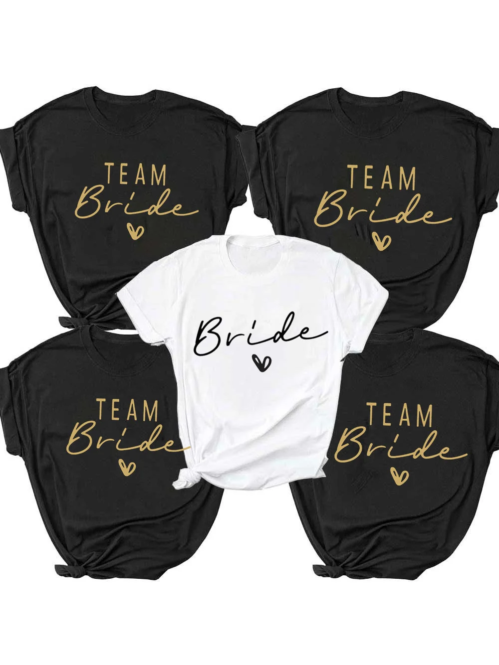 Women Team Bride Bachelorette Party Shower Hen Party Bridesmaid T-Shirt 2022 Girls Wedding Female Tops Tees-animated-img