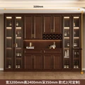 Wine cabinet  partition cabinet tea cabinet custom new light luxury living room  custom preview-3