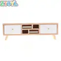 1:12 Dollhouse Miniature Furniture Wooden TV Cabinet Dolls House Accessories