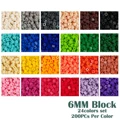 2400/4800PCs 6*6mm 24Color 200PCs/color Pixel Art Puzzle Building Blocks DIY 3D Small Brick Puzzle Toy For Children Fun preview-1