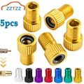 5Pc Presta Valve Adapter Convert Presta to Schrader French/UK to US Inflate Tire Using Standard Pump or Air Compressor