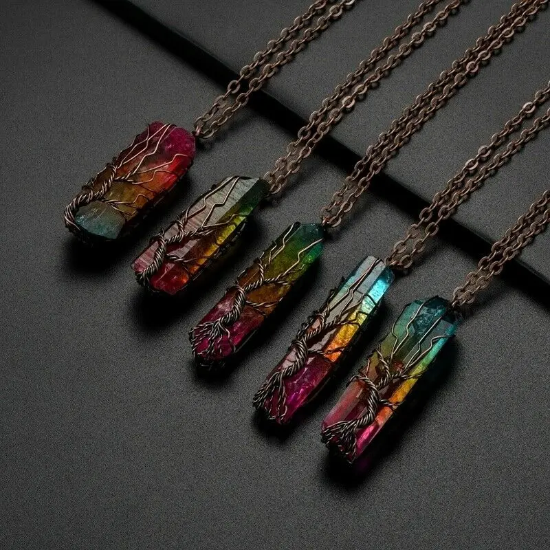 7 Chakra Crystal Natural Rainbow Stone 