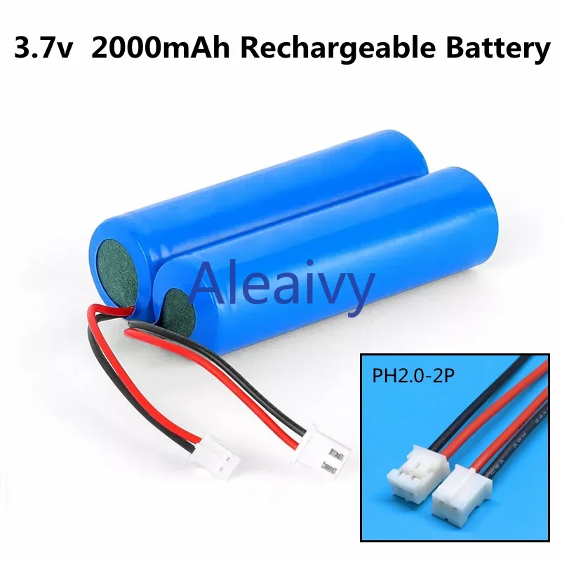 3.7V Lithium Battery Pack 18650 2000mAh 2600mAh 3500mAh for Fishing LED Light Bluetooth Speaker Emergency DIY batteries-animated-img