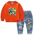 Fashion Baby Boys Cotton Clothing Sets Kids Cartoon Mickey Mouse Long Sleeve Tops + Jeans Pants 2Pcs for Children Tracksuits preview-2