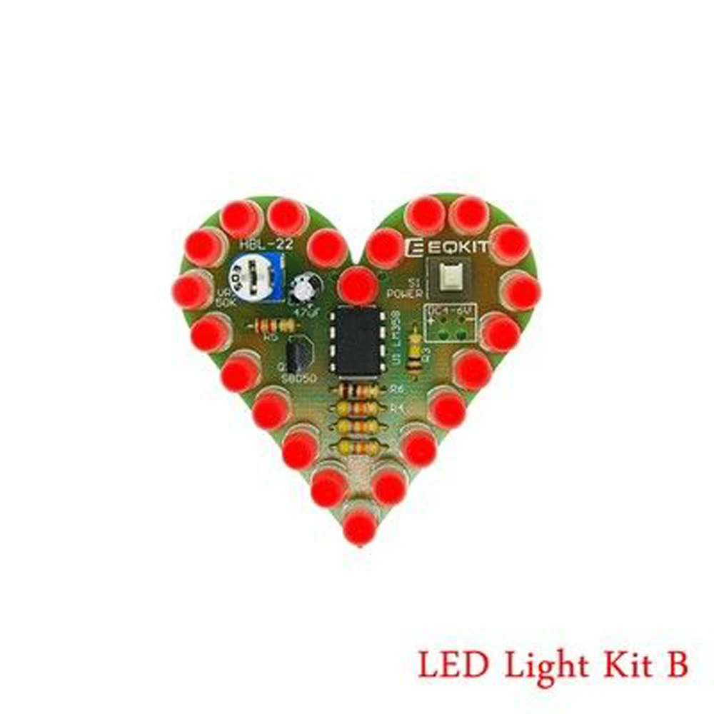Αγορά Αctive components  Multiple models Smart Electronics Kits NE555/CD4060  Light Water Flowing Light LED Module DIY Kit Electronic Electronic Kits