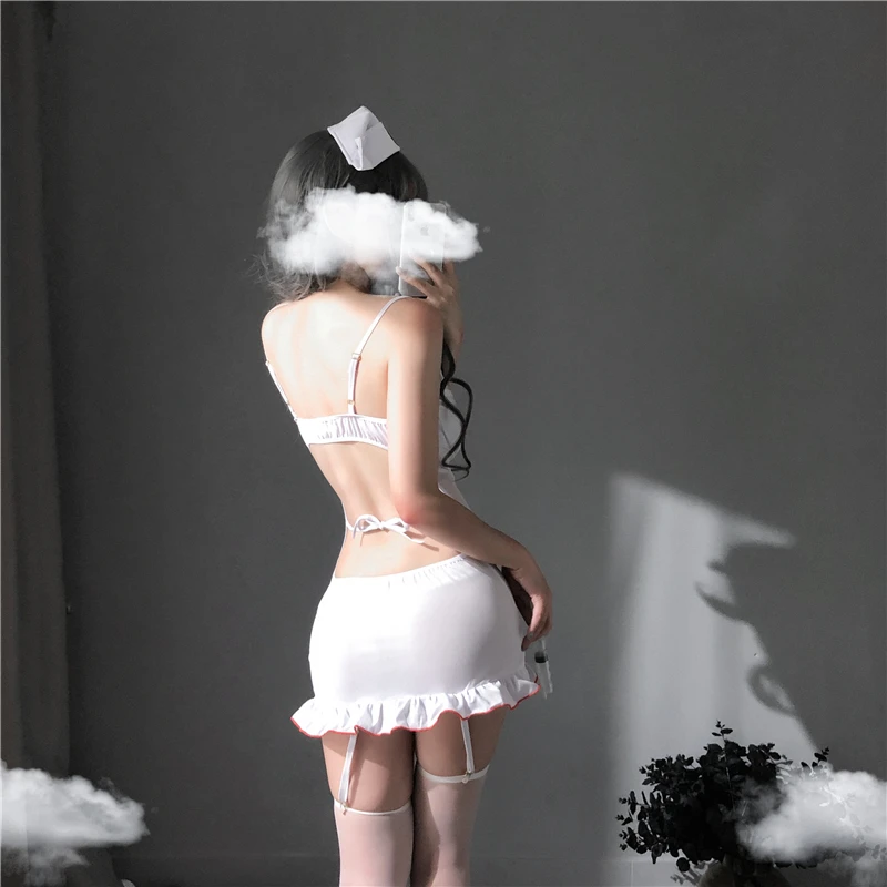 Sexy Naughty Nurse Cosplay Costume Woman Lingerie Babydoll Erotic