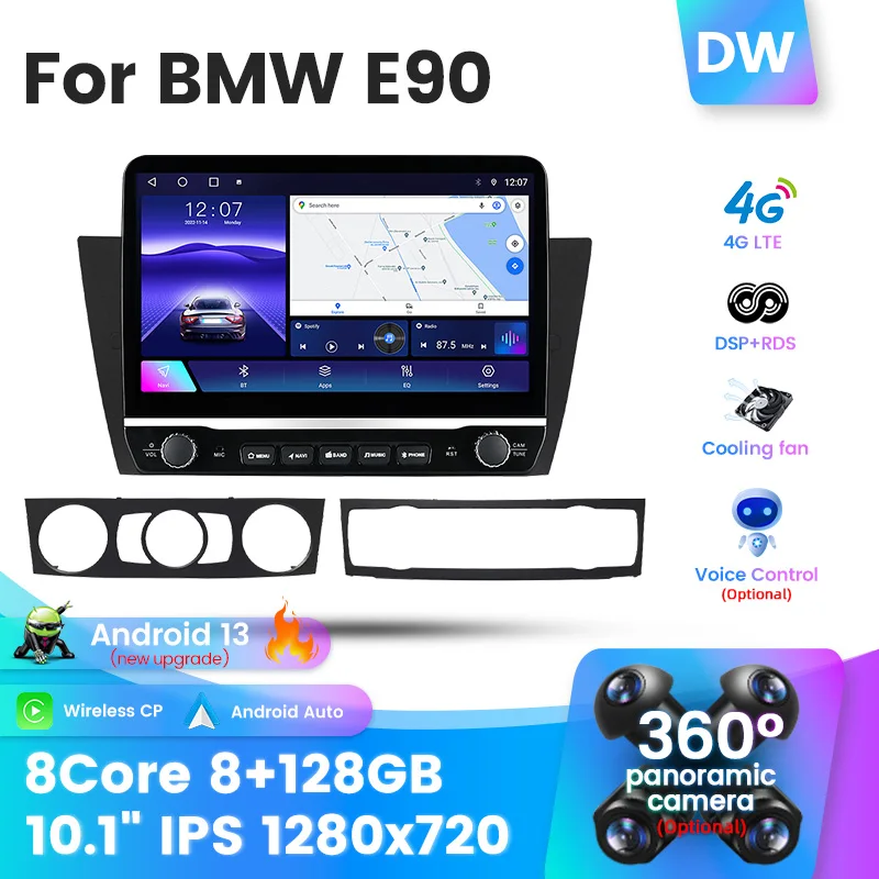 10.25'' Car Android For BMW 3 Series E90 E91 Screen Autoradio Navigation  8+128G