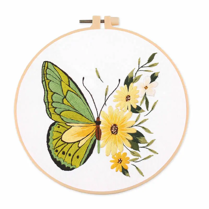 Butterfly Embroidery Kit for Beginners Adults Cross Stitch Hand