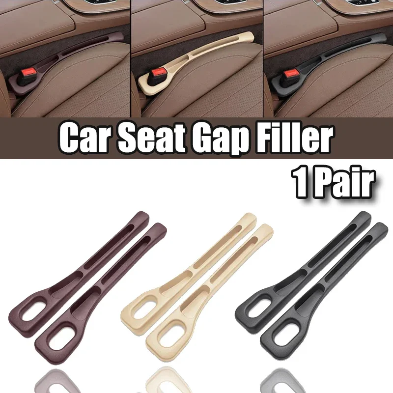 1 Pair Universal PU Car Seat Gap Stuff Side Seam Car Gap Filler Leakproof Seat Gap Storage Organizer Car Interior Accessories-animated-img