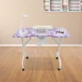 Foldable Manicure Table Nail Studio Table with Dust Extraction 95 x 48 x 72.5 cm Portable Nail Table Manicure Table preview-3