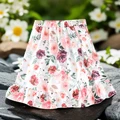 New Teen Girl Skirts Summer Cute Leisure Time Children Girls Floral Skirts Kids Girls Clothes Fashionable 5-10Y