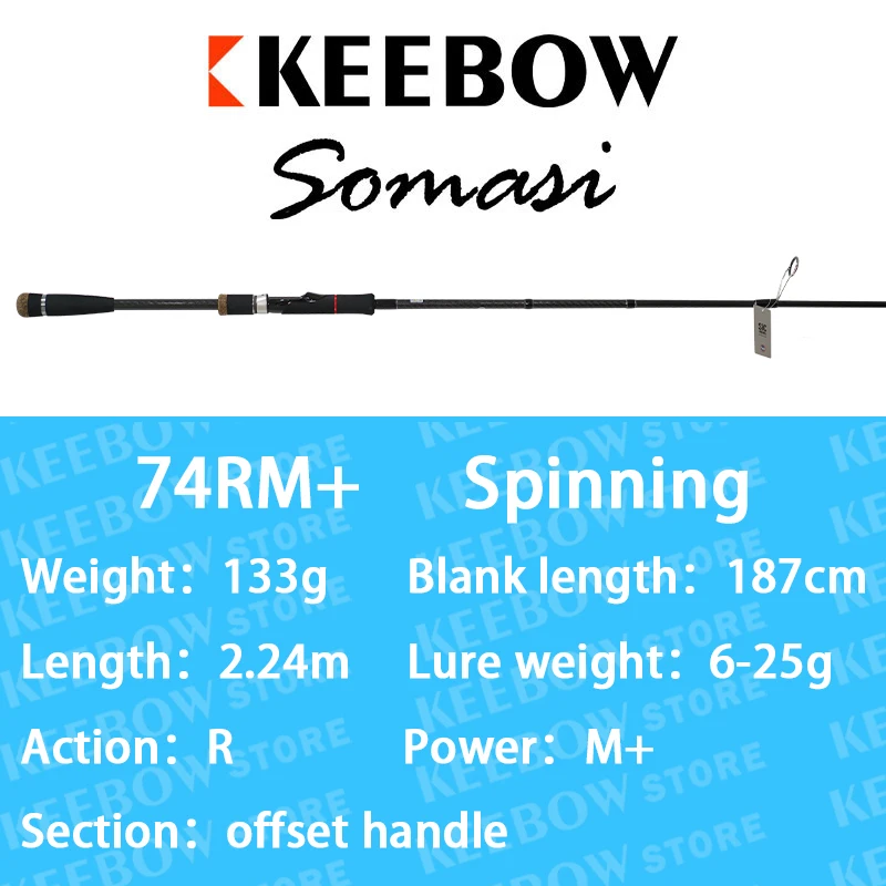 NEW KEEBOW MARS Somasi 70RL+ 70RML+ 70RM 70RMH 70RH 70RXH 74RMI+ Fishing  Rod Bait Casting Spinning .Designed by Gong Lei