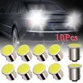 10pcs 12V BA15S P21W 1156 LED Light Bulb Super Bright White License Plate Light Side Marker Bulbs Car Headlight Bulbs