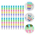 30 Pcs Building Block Pen Stackable Pencils for Children Lovely Shaped Stacking Kids Gift New Material Cartoon