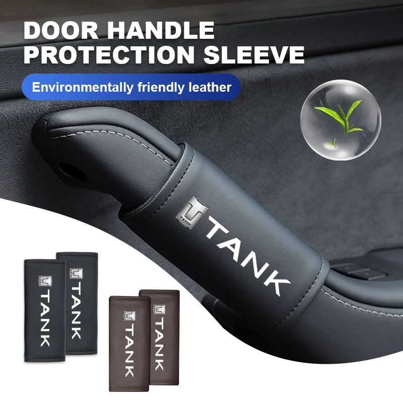 Car Door Handle Protection Sleeve Auto Interior Accessories  For TANK Great Wall 300 2022 2023 Tank300 Tank500-animated-img