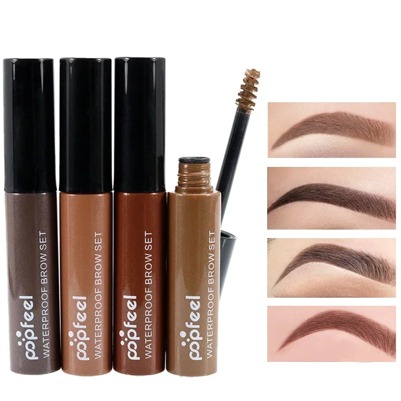 New Hot Brand Makeup Eye Brow Gel Coffee Black Brown Paint Eyebrows Gel Waterproof Eyebrow Tint Mascaras Kit Sobrancelha Fashion-animated-img