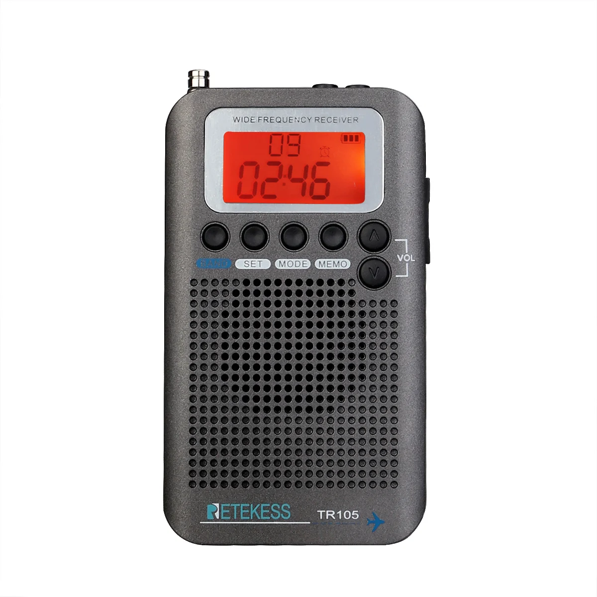 Retekess TR105 Radio FM Portable Radios AM FM SW Cb Air Vhf Rechargeable Shortwave Ham Radio Stereo Multiband All Waves Radio-animated-img