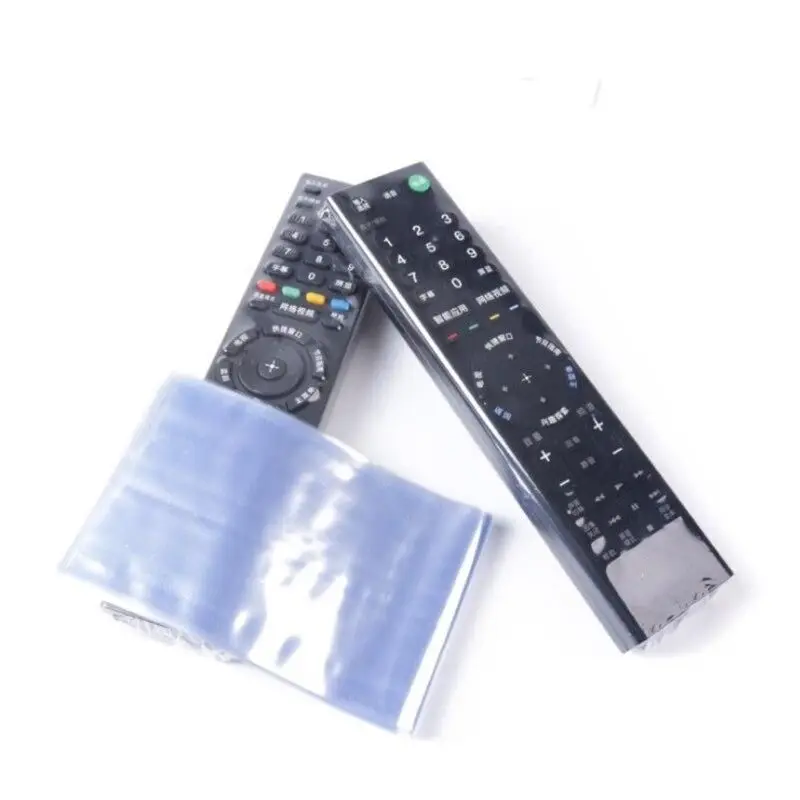 10pcs Television Accessories PVC Protective Cover Waterproof Heat Shrink Film Remote Controller Sleeve Case-animated-img