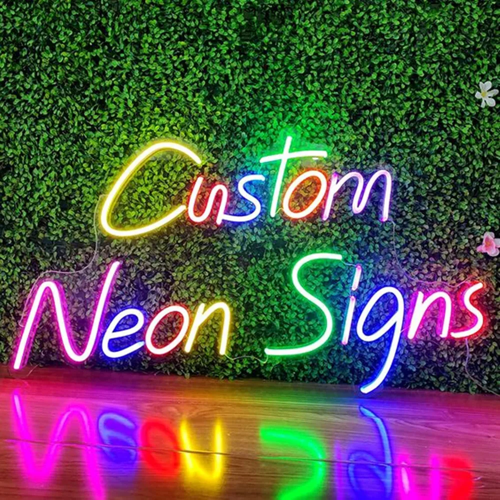 Custom Neon Led Sign Flex Aesthetic Room Decor Wall Hanging Marriage Birthday Party Studio Store Logo Design Custom Neon Lights-animated-img