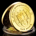 Golted Plated Tarot Wish Lucky Coins The Twelve Constellations on The Ecliptic Plane Horoscope Commemorative Collectible Coin preview-3