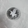 Non Magnetic Eagle Silver Plated 2015 - 2025 Serial 1 OZ Decoration Commemorative Metal Coin preview-3