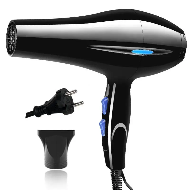 Professional negative ion hair dryer, quick drying, hot and cold air, with concentrated air nozzle, suitable for home use-animated-img