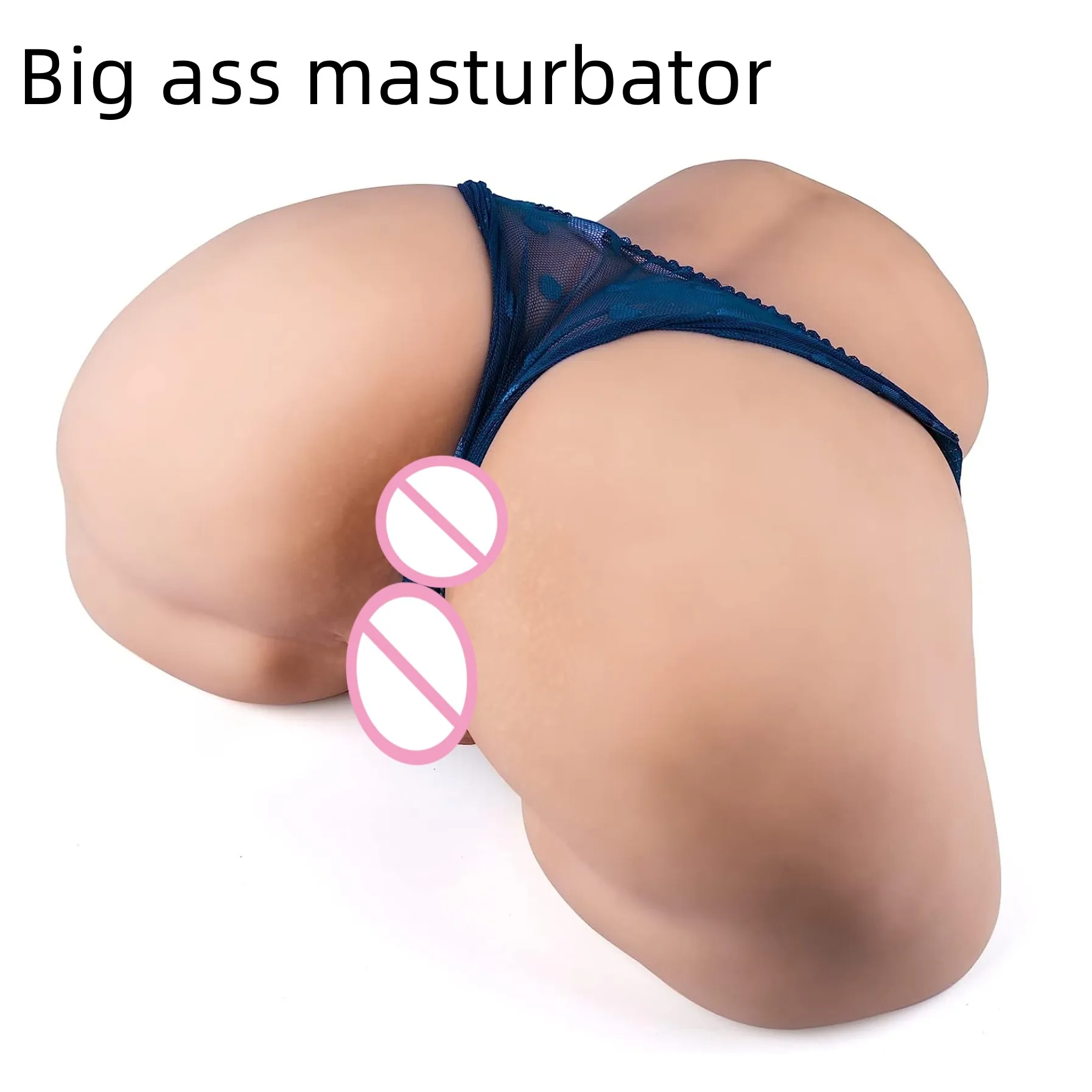 3D Silicone Super Huge Fatty Big Ass Real Skin Sex Doll Artifical Vagina  Pussy Male Masturbator Sex Toy For Men