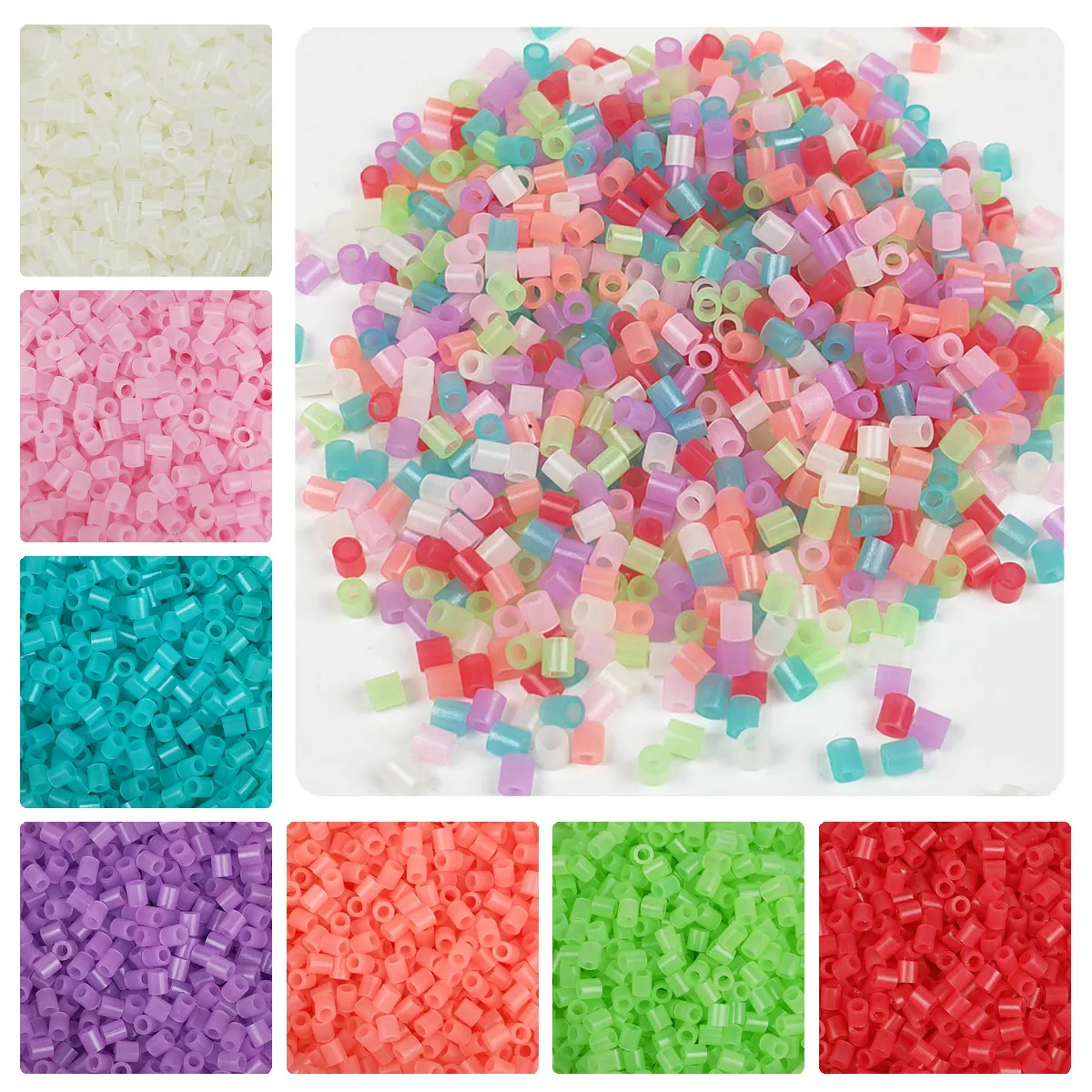 YantJouet 5mm Beads 1000pcs Glow in Dark Iron Beads for Kids Hama Beads Diy Pixel Puzzles High Quality Handmade Gift Toy-animated-img