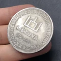 Lithuanian 1918-1938 Antique Craft 10 Litu Collection Commemorative Coin Home Decoration preview-3