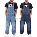 5xl Men's Fashion Jeans Plus Size Casual Overalls Suspenders Jumpsuit Man Loose Work Pants Male Multi Pocket Loose Trousers