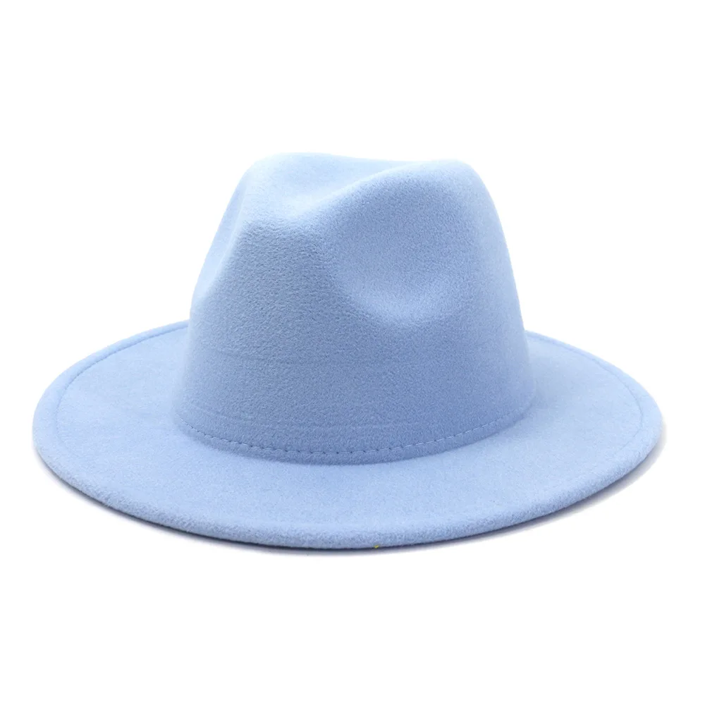 2021 New Arrival Simple Sky Blue Wool 