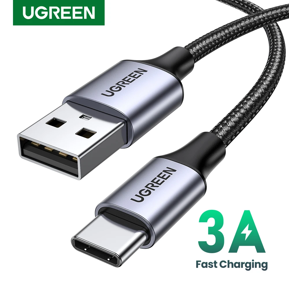 UGREEN 3A USB Type C Cable For Xiaomi Samsung Galaxy S24 Fast Charging USB Charging Data Cable 18W For iPhone 15 iPad Poco USB C-animated-img