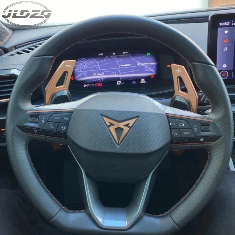 קנו אלי אקספרס  For Cupra Ateca Formentor Leon 2021 2022 2023 Car Steering  Wheel Shift Paddle Gear Paddles DSG Extension Styling Car Accessories
