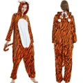 Adults Animal Onesies Unicorn Kigurumi Pajamas Sleepwear Women Men Winter Unisex Lion Deer Costumes Kids Cartoon Flannel Pajamas preview-2