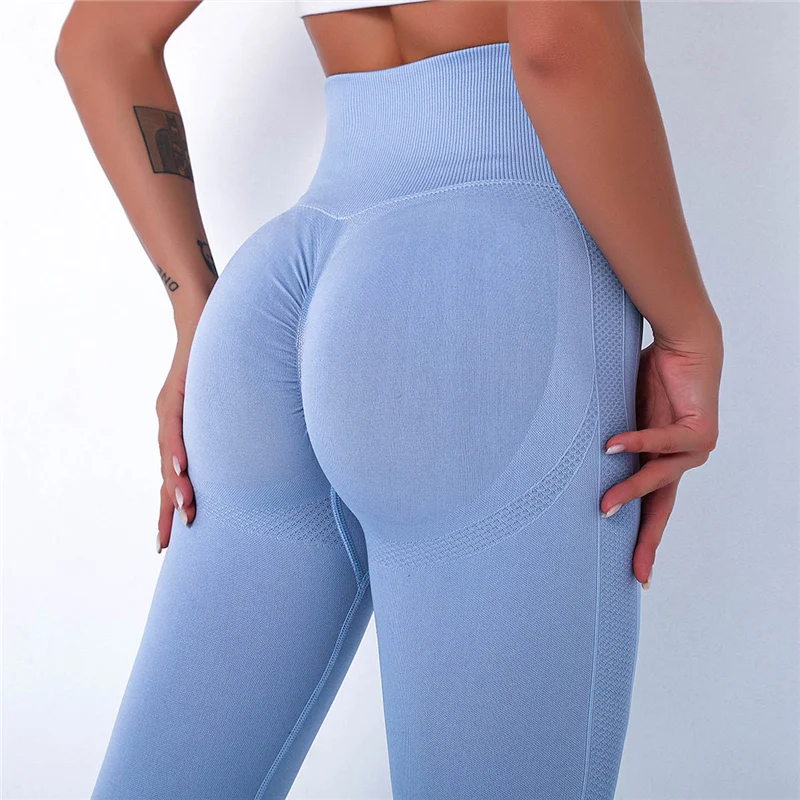 Αγορά Παντελόνια και Φούστες  Women Spandex 20% Seamless Leggings Bubble  Butt Push Up Workout Leggins High Waist Gym Trousers Mujer Fitness Pants  Athletic Wea