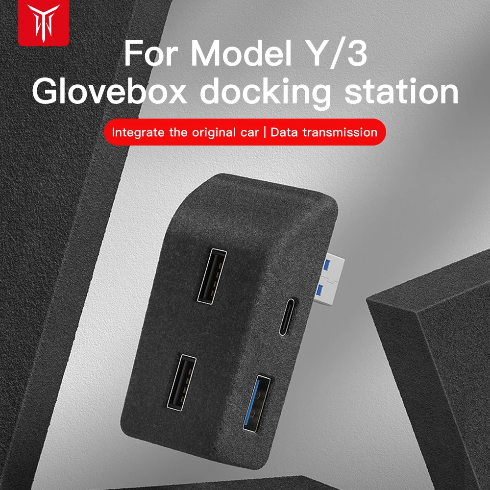 Glovebox USB Hub Data Tansmission Glovebox Docking Station