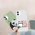 Cute Cartoon Phone Case For iPhone 13 Pro Max 11 12 13 Mini 7 8 Plus X XR Xs Max SE20 Colorful Panda Dolphin Soft Silicone Cover preview-4