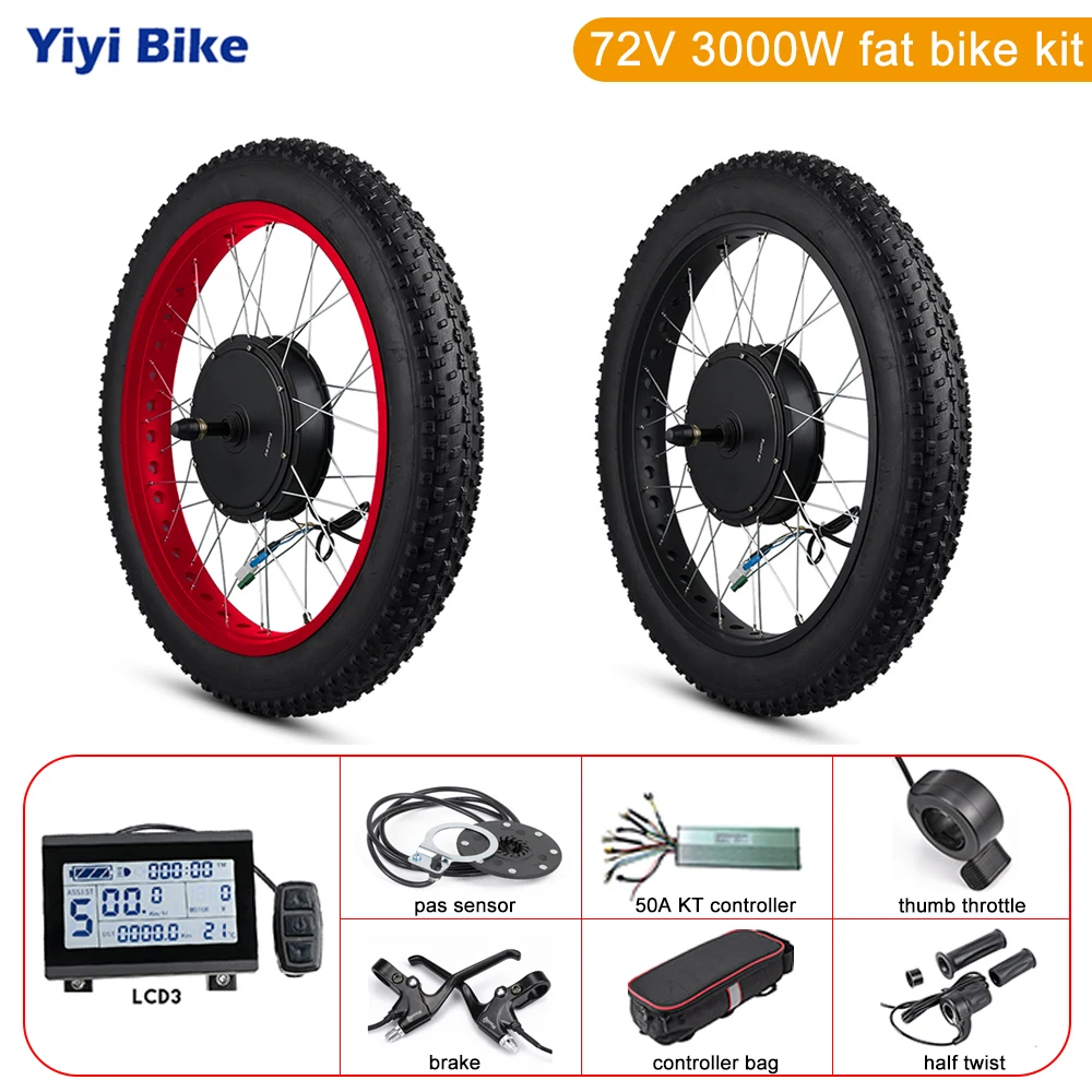 3000 watt fat tire ebike kit