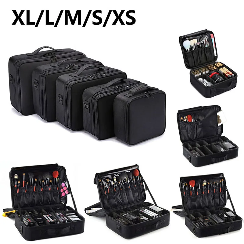 Professional Makeup Case Female Travel Big Capacity Beauty Nail ToolBox Cosmetic Organizer Suitcases For Makeup Storage Boxs-animated-img