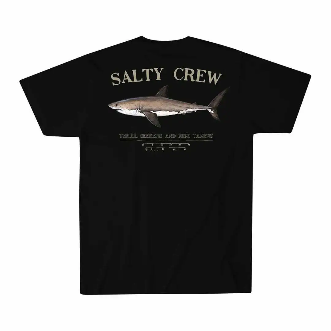 קנו אלי אקספרס  Salty Crew Bruce Short Sleeve Tee (Black) Men's T-Shirt