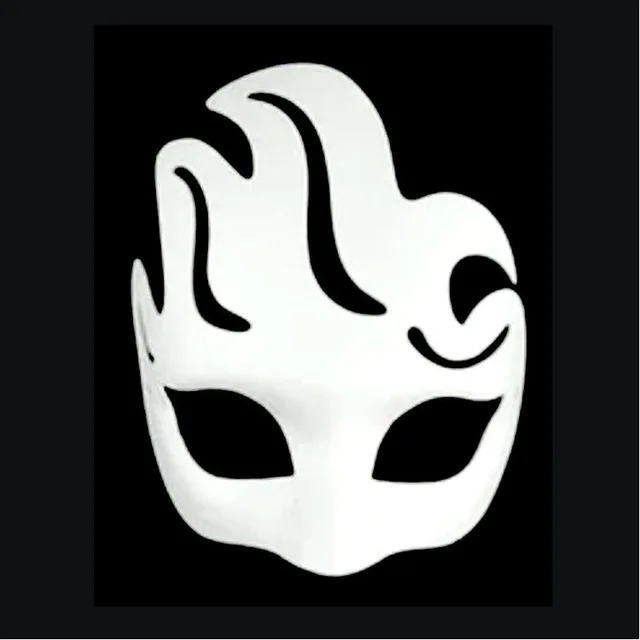 10pcs Paper Masks DIY Paintable Mask White Plain Mask Costume Mask  Masquerade Party Props 