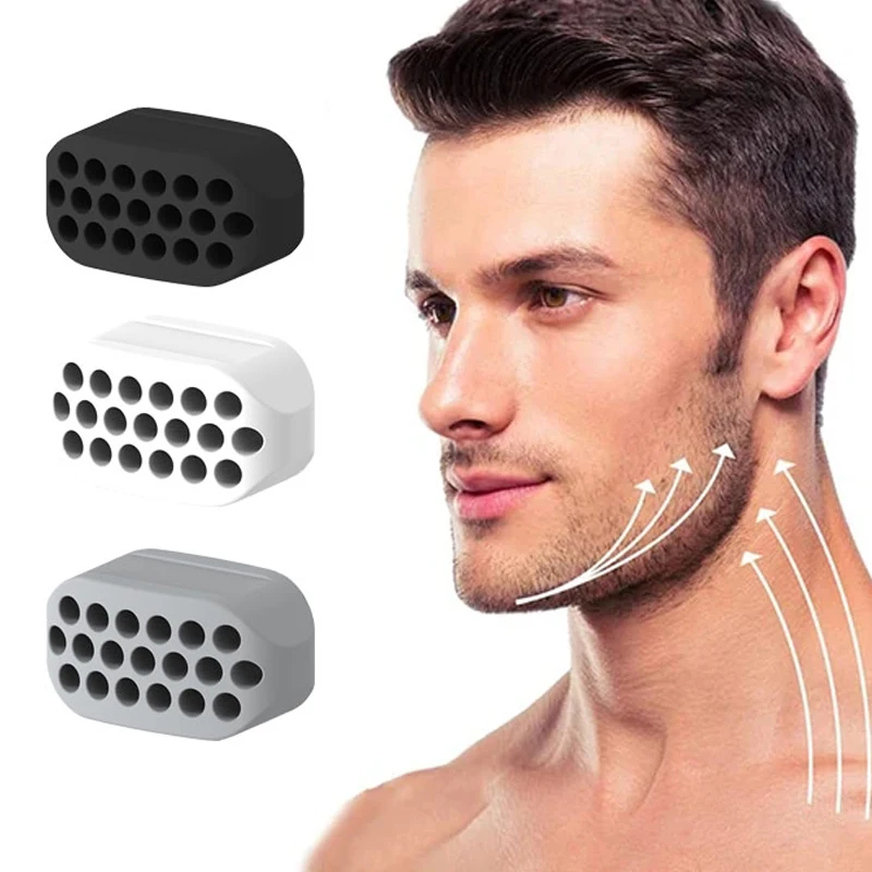 Silicone Jaw Line Exerciser Jawline Chew Ball Fitness Facial Toner Face And Neck Muscle Trainer Chin Cheek Exercise Jawliner-animated-img