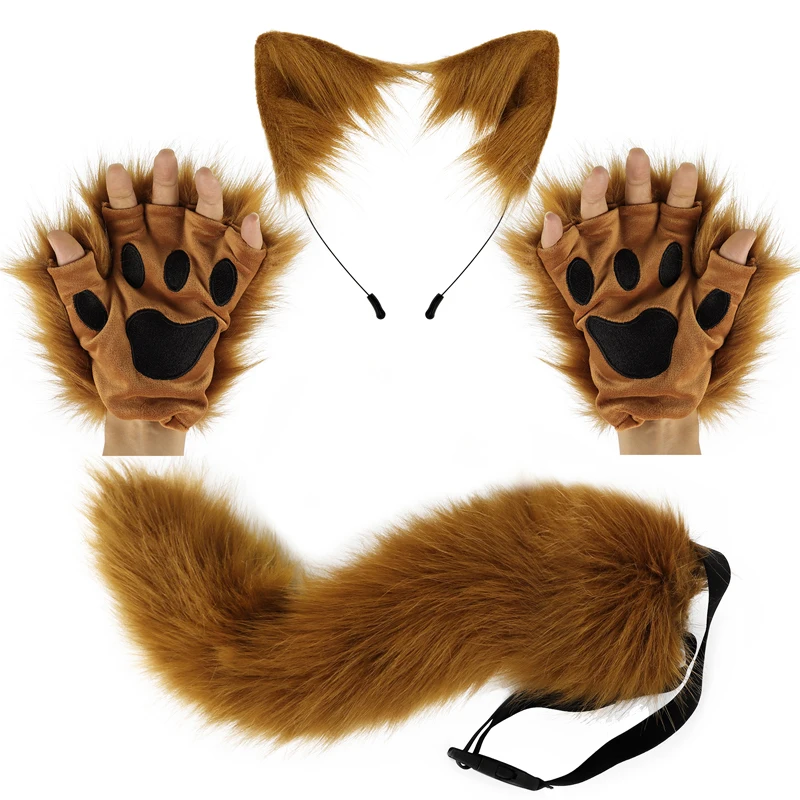 wolf ears and gloves