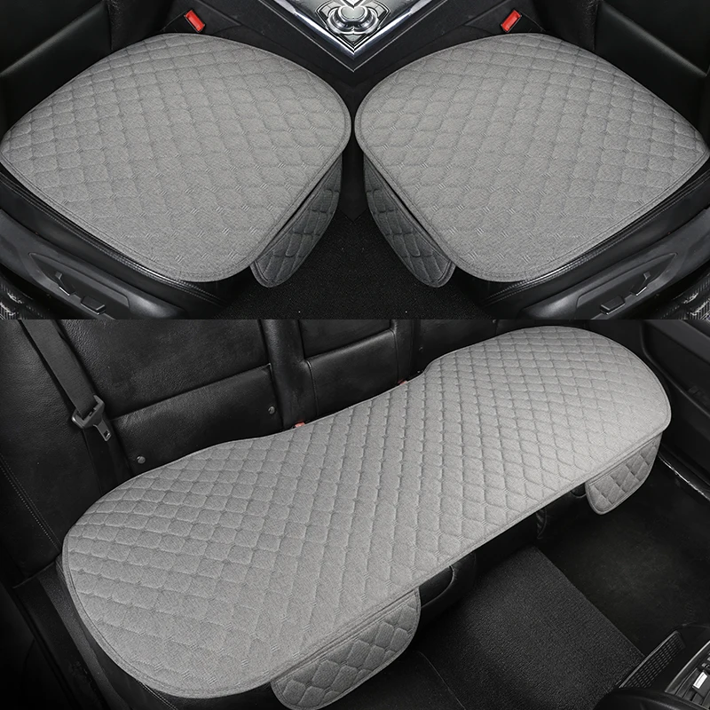 Αγορά Αξεσουάρ εσωτερικού χώρου  New Car Seat Cover Flax Cushion Seasons  Universal Breathable For Most Four-Door Sedan SUV Ultra-Luxury Car Seat  Protection