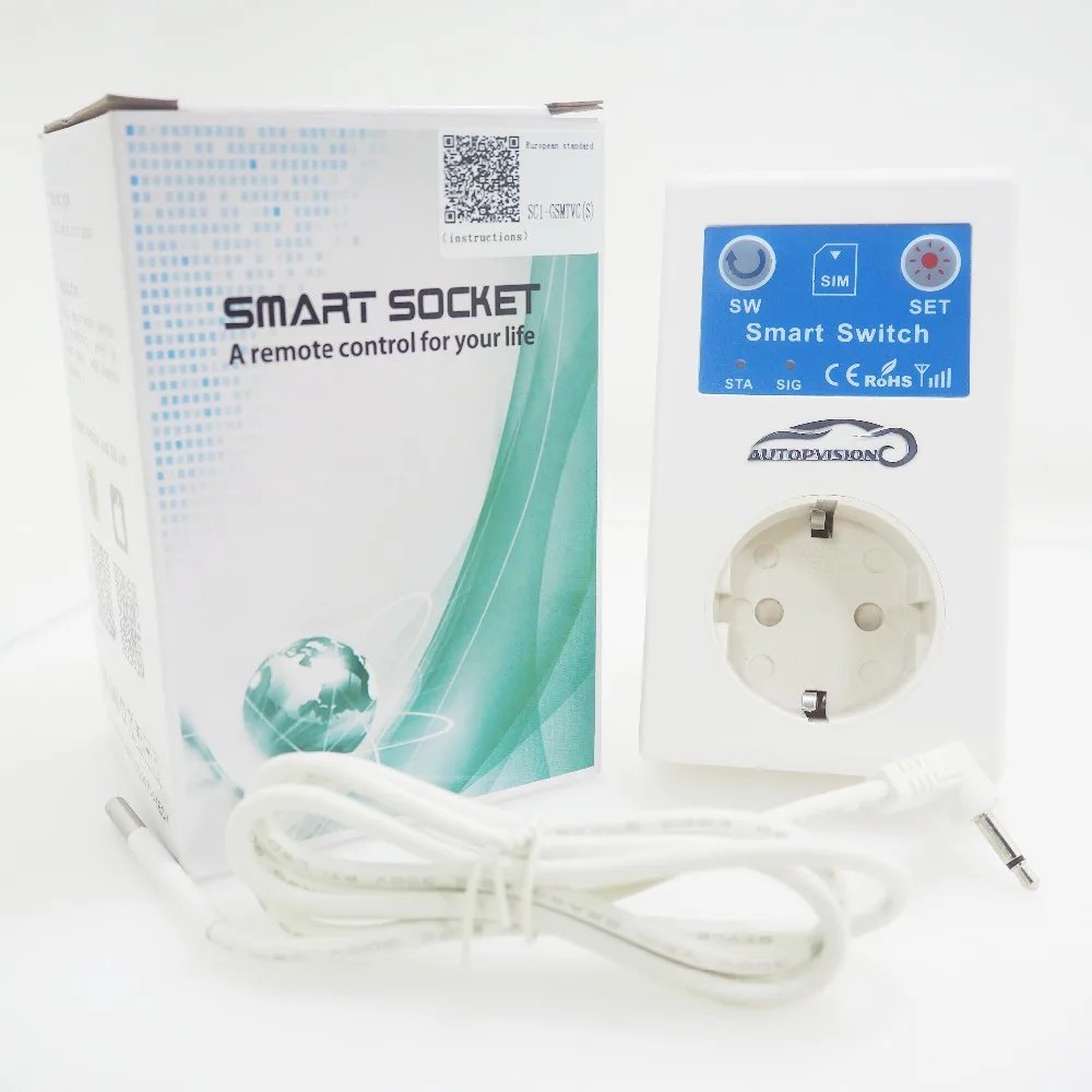 SC1 EU GSM Power Socket Remote Control 16A Smart Power Socket