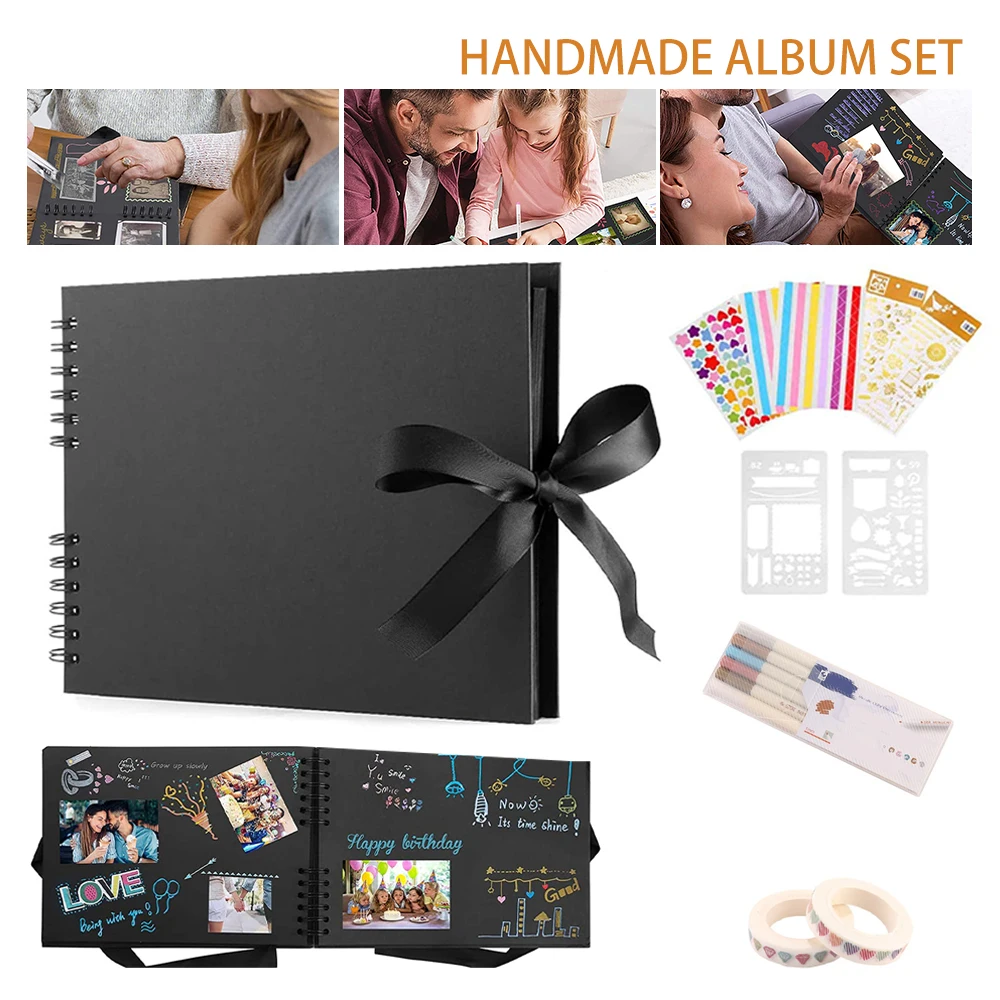 DIY Craft Album Scrapbooking Picture Album 1PC Photo Albums Scrapbook Paper  for Wedding Anniversary Gifts Memory