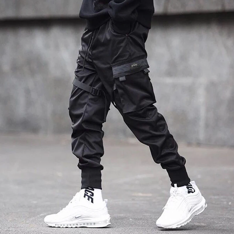2022 Hip Hop Cargo Pants Pockets Men 