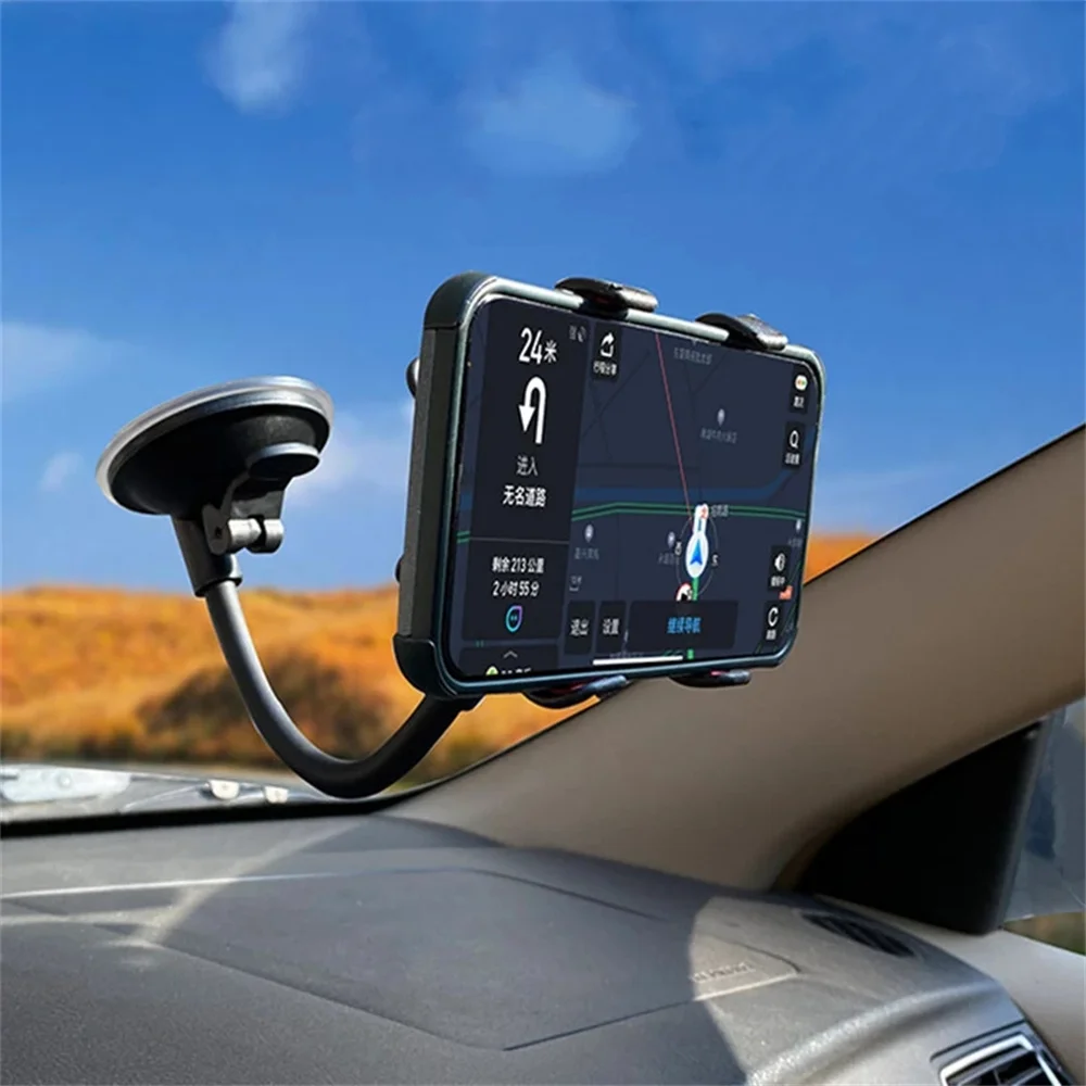 360° Rotating Car Mobile Phone Holder Universal Dashboard Mount Car Holder GPS Phone Stands Car Desktop Phone Holder Accessories-animated-img