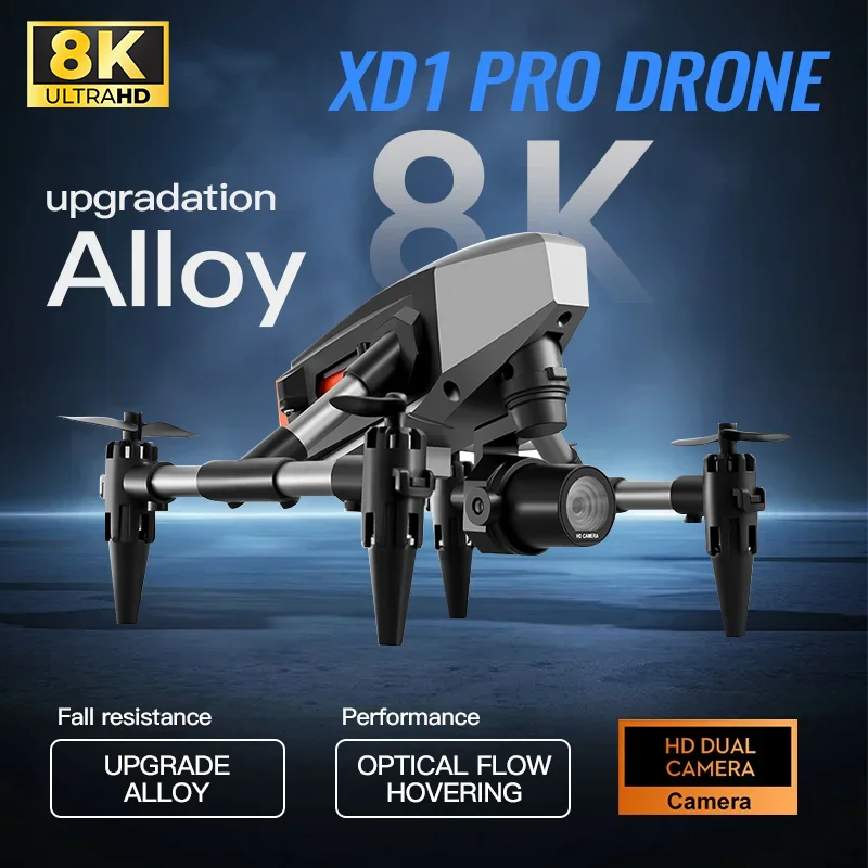 2024 New XD1 Mini Drone 8K Professionals HD Camera 5G GPS WIFI Height Maintaining Four Sides Obstacle Avoidance RC Quadcopter To-animated-img