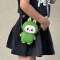 Labubu Cartoon Silicone Bag Coin Purse Children'S Outings Crossbody Accessories Birthday Gifts Travel Portable preview-2